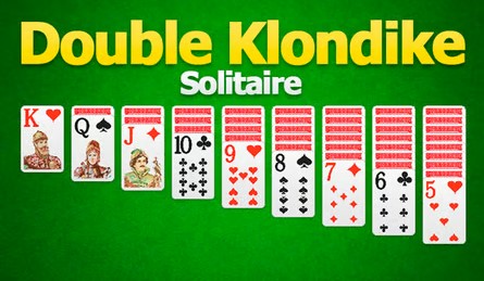 Double klondike solitaire